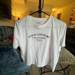 JUICY COUTURE WHITE CROP TOP BRAND NEW NEVER WORN
